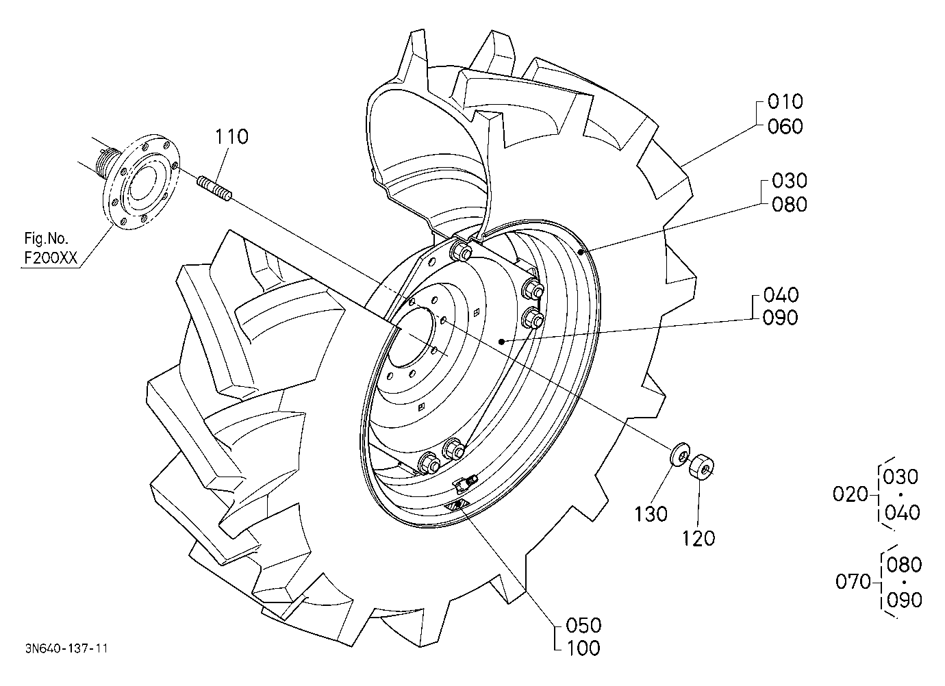 Rear Wheel (18.4-30R1)