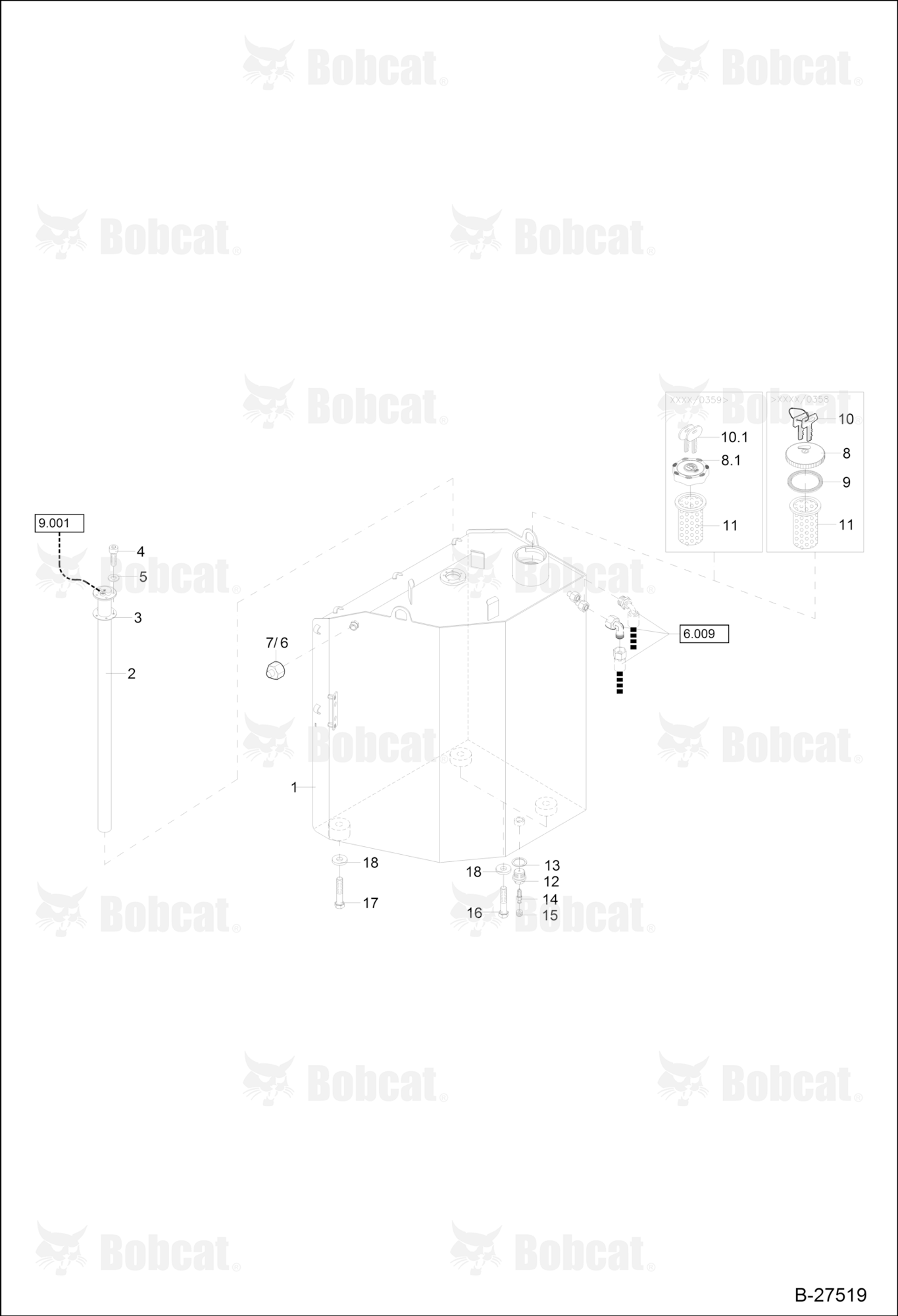 Fuel Tank (Engine S/N XXXX/0390 & Below)
