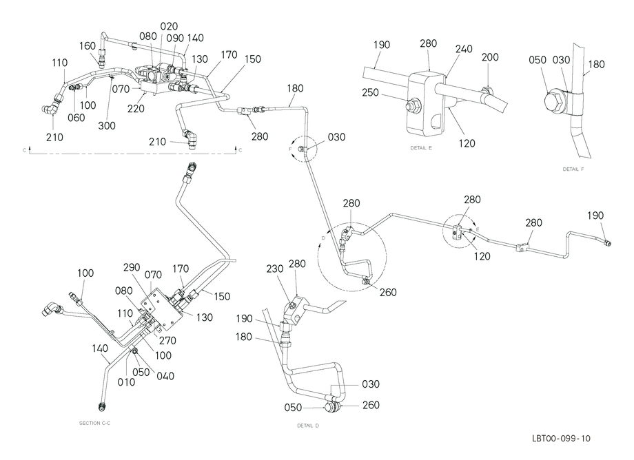 Hydraulic Installation - Front 3Pth (63Cc)