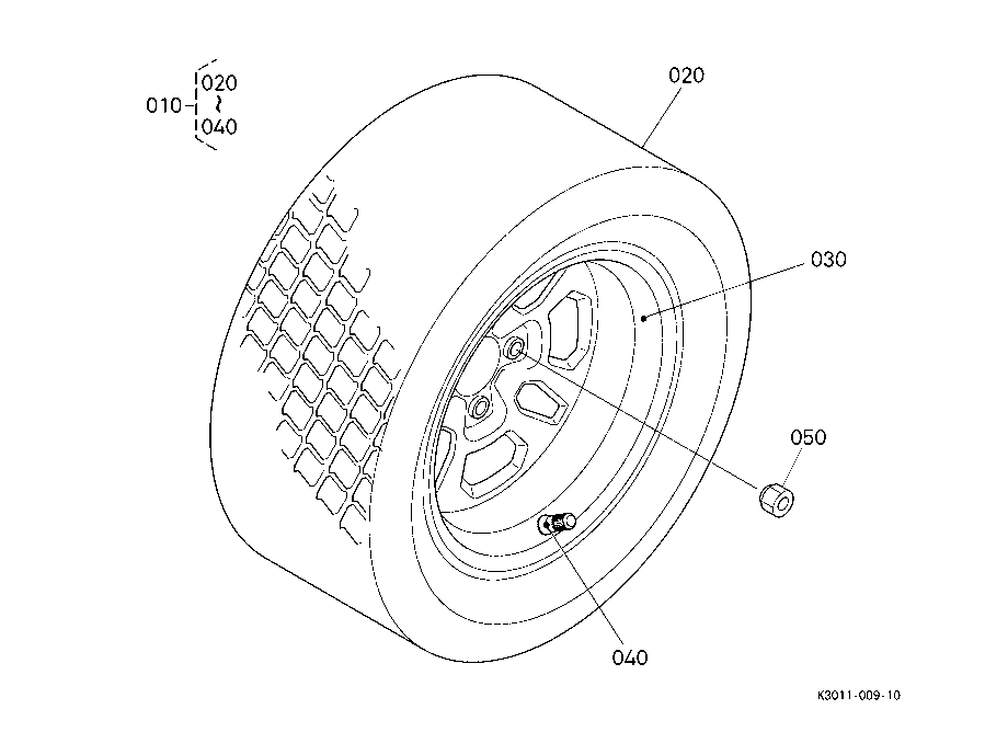 Rear Wheel (22*10-14)