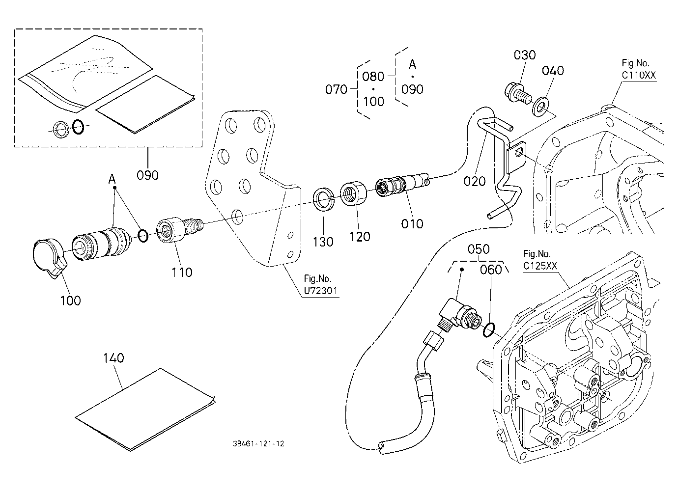 Front Coupler Kit (Drain) (W/G No.M8238) [Option]