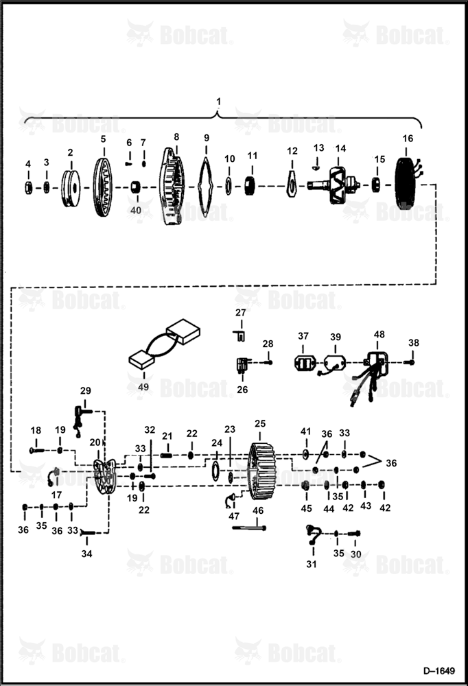 Closed Alternator (30 Amp. Motorola or Prestolite)