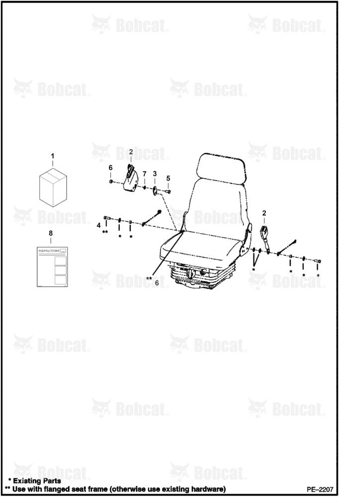 Seat Belt Kit (3 Inch)(Static Seat)