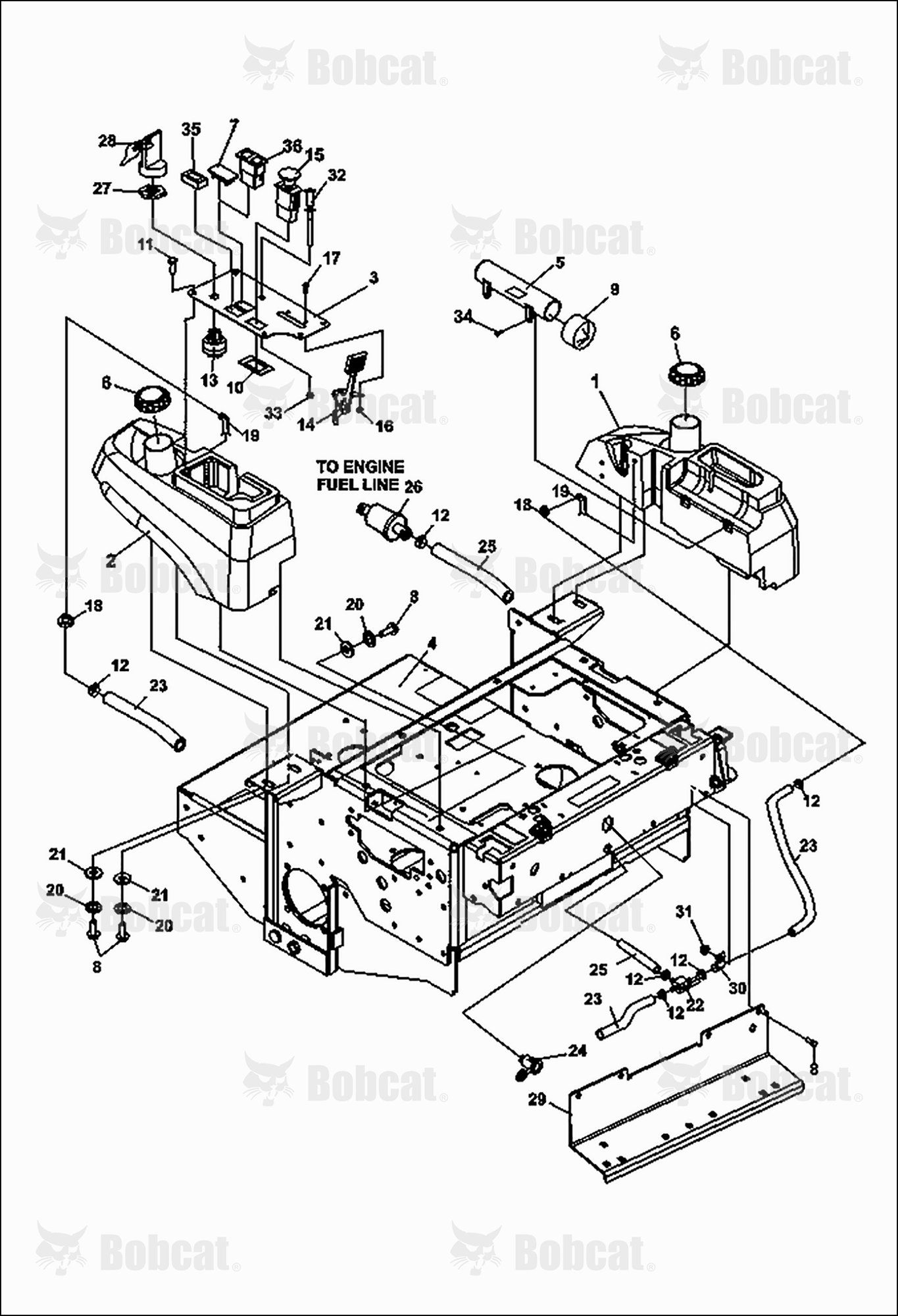 Fuel TANKS/CONTROL Panel