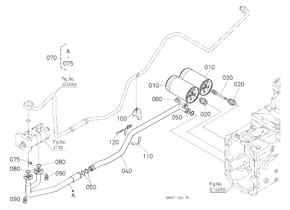 Hydraulic Pipe (Suction) [Cab Type]