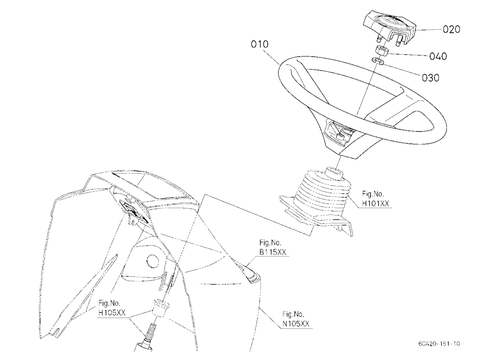 Cab Kit (Steering Wheel) (W/G.No.B7083,B7084) [Opt