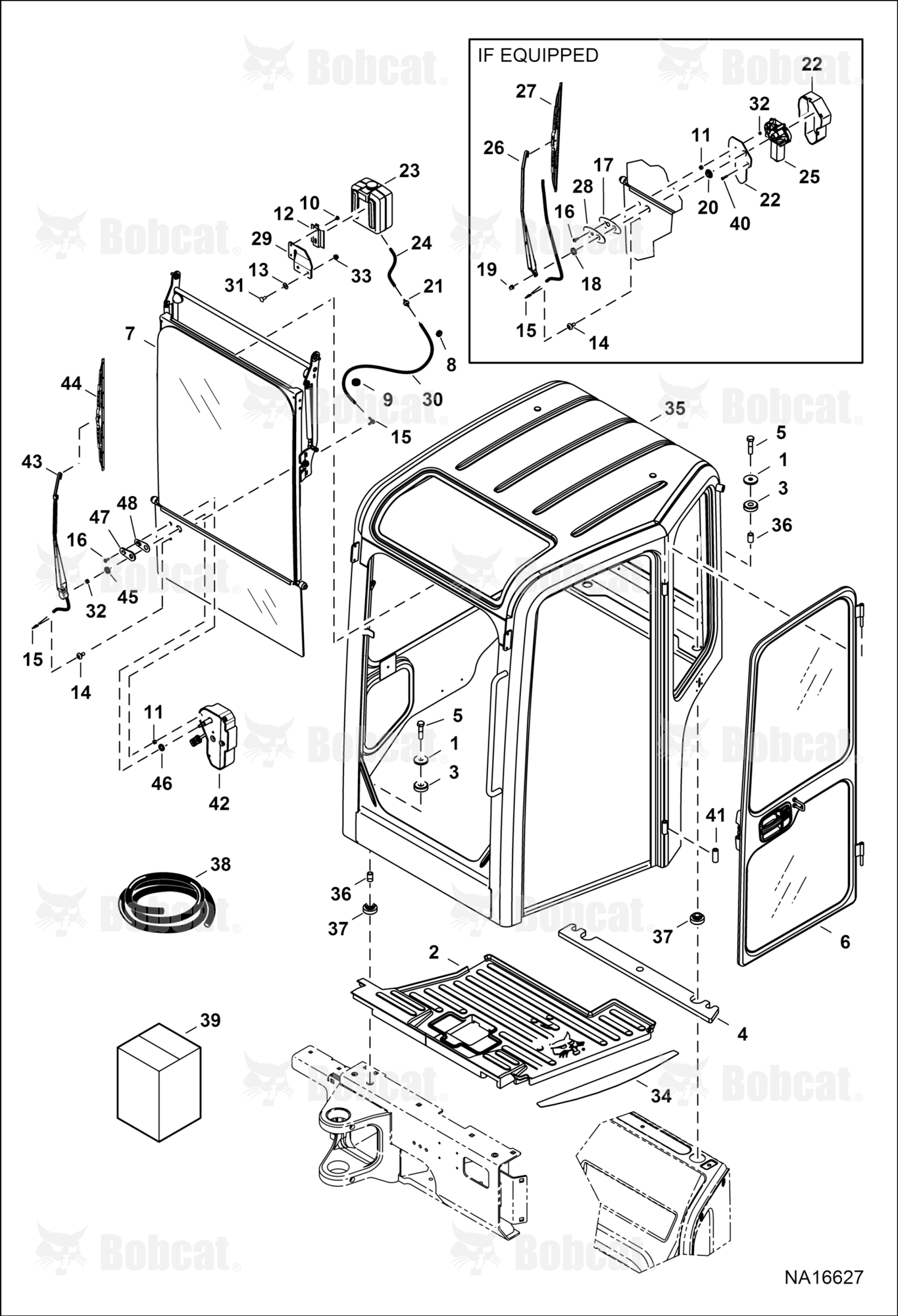 Operator CAB (Mounting, Front Window, & Door)