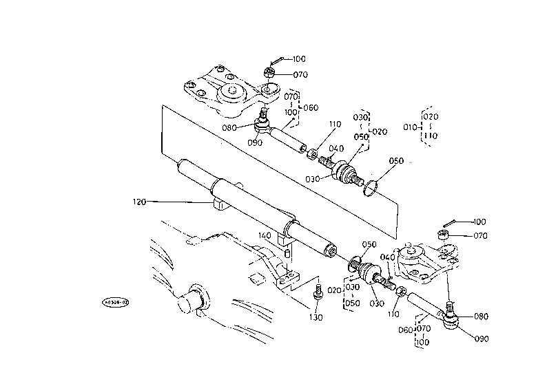 Steering Linkage [A] and [Ca] (M7950Dt) [Au] (M6970D
