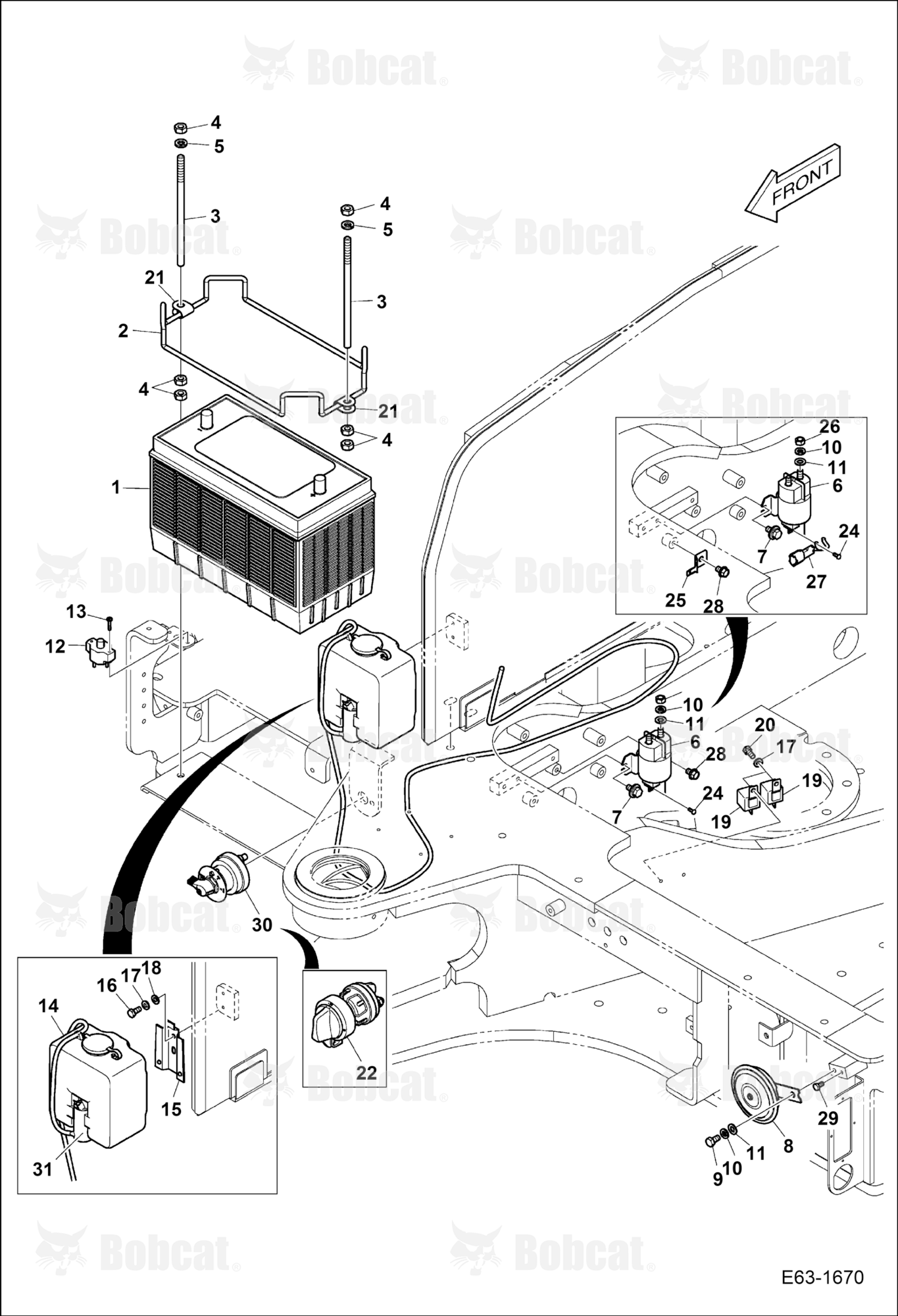 Electrical (Battery, Washer Pump, Horn, Relays)