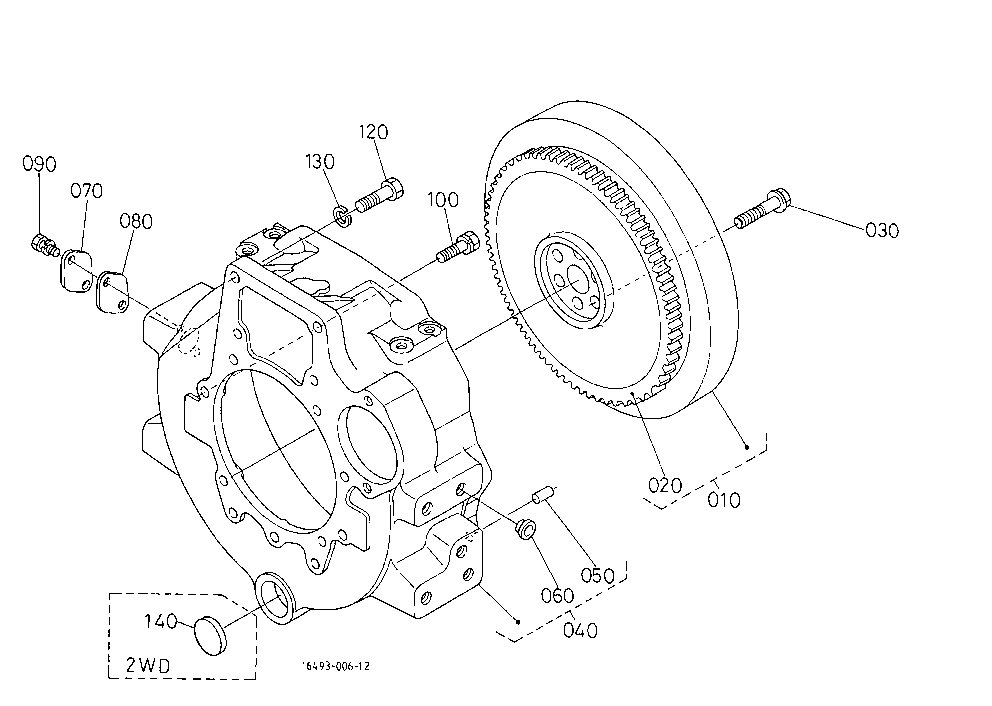 Flywheel [W/O Ind-Pto]