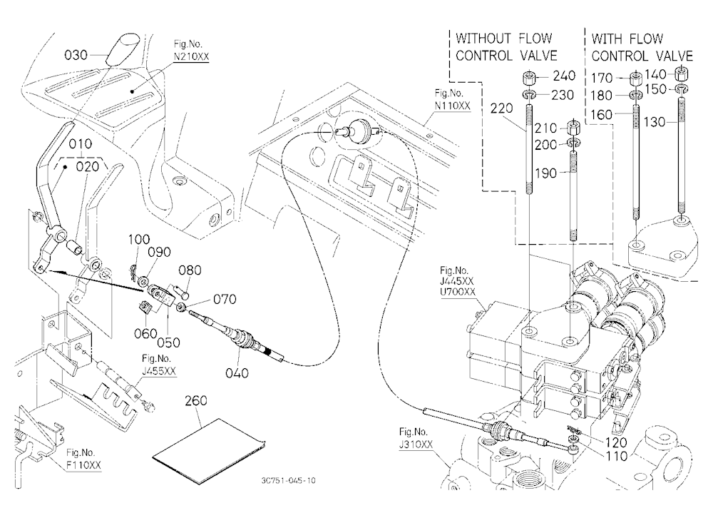 Auxiliary Control Valve Lever Kit (2Nd) [Option]