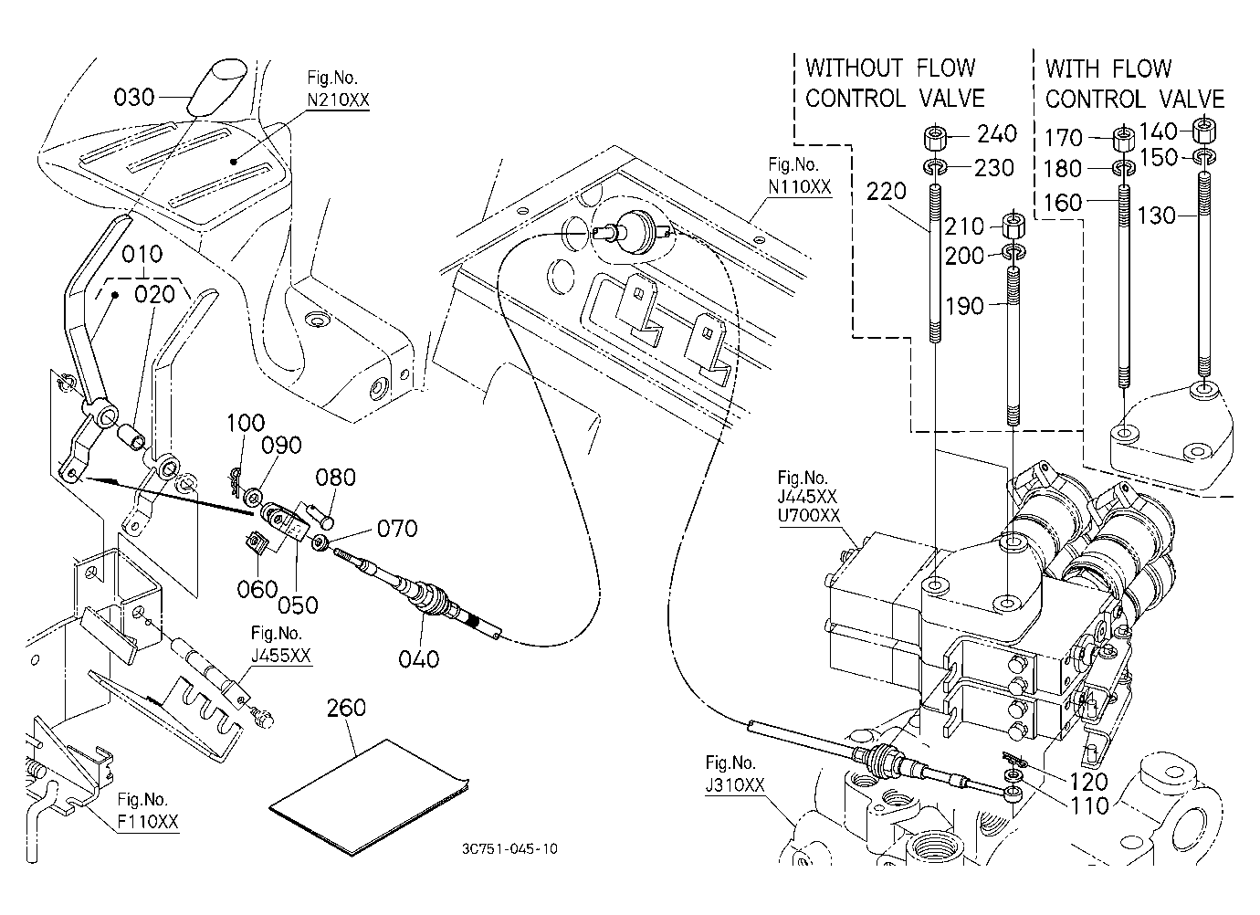 Auxiliary Control Valve Lever Kit (2Nd) [Option]