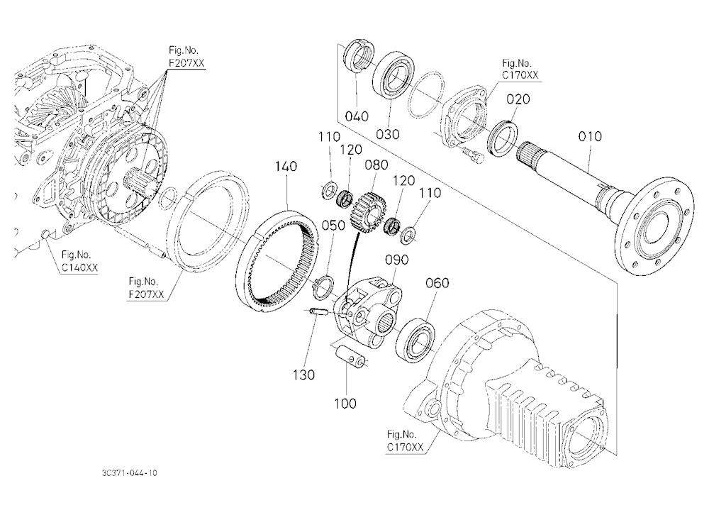 Rear Axle Lh