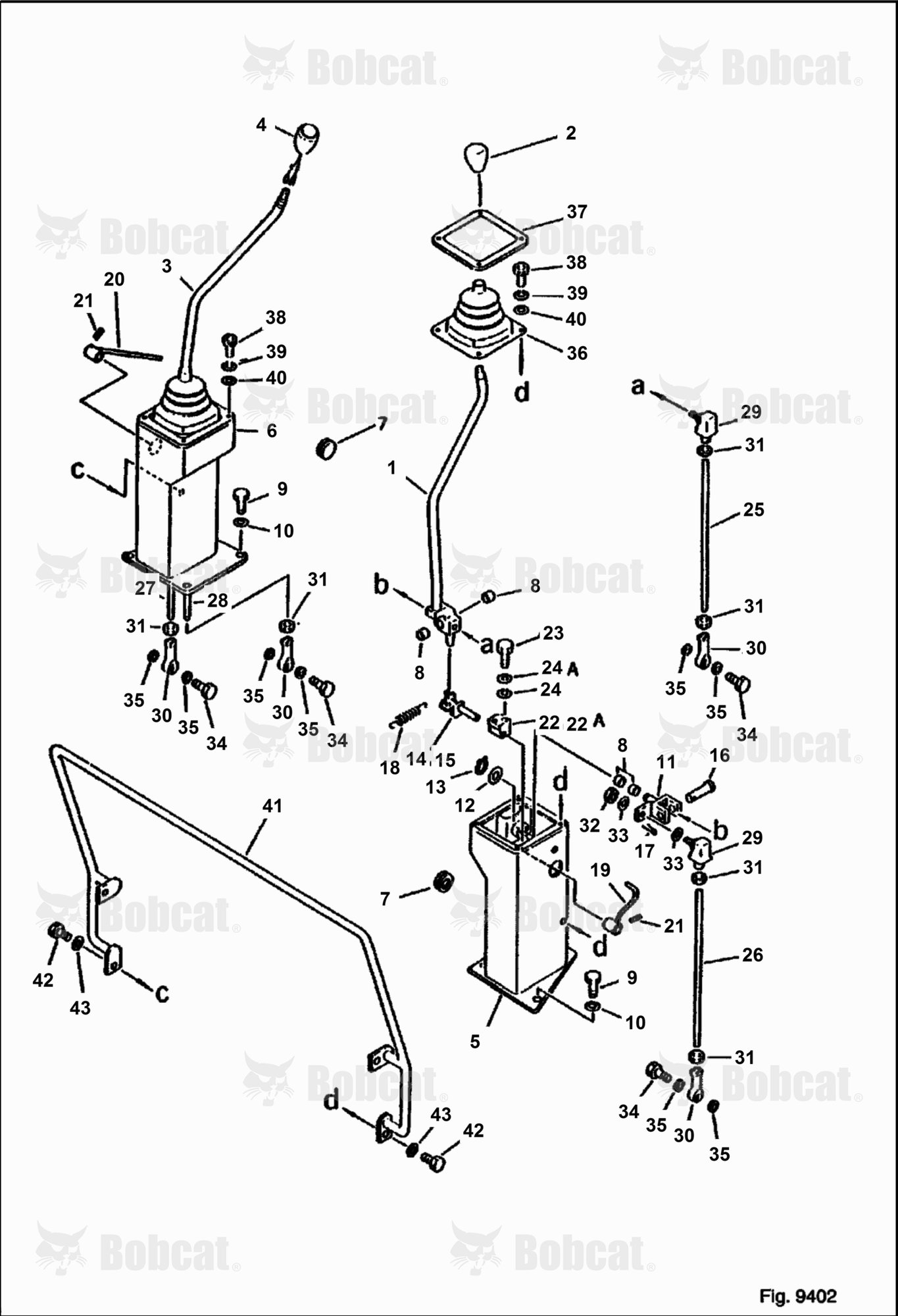Work Equipment Control Lever