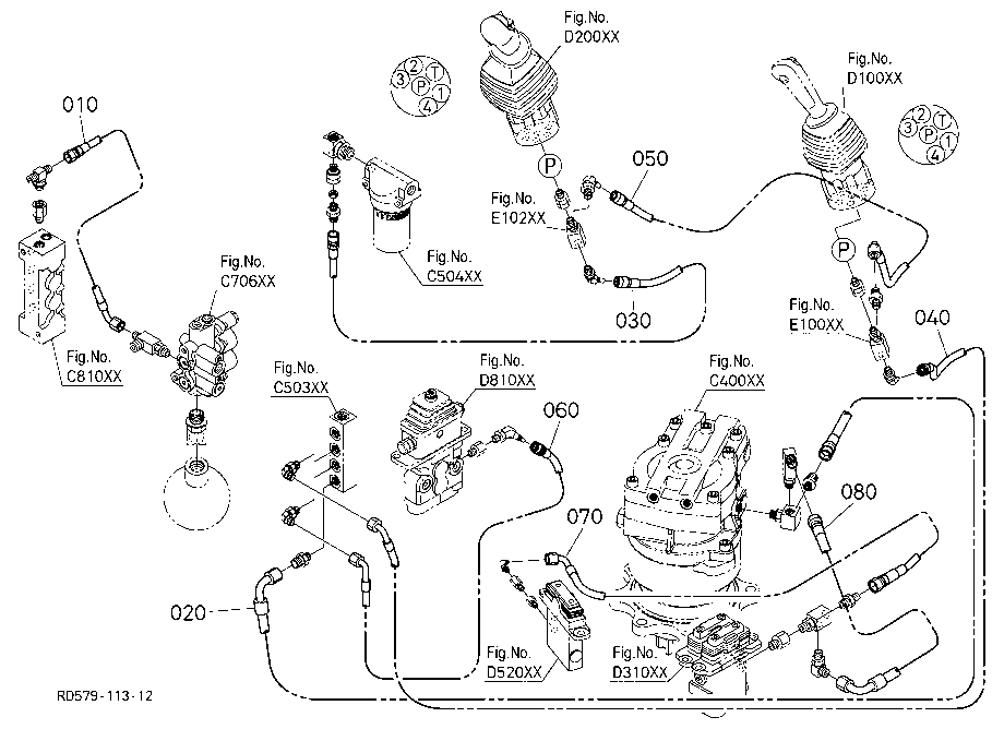 Oil Piping (Pilot P)
