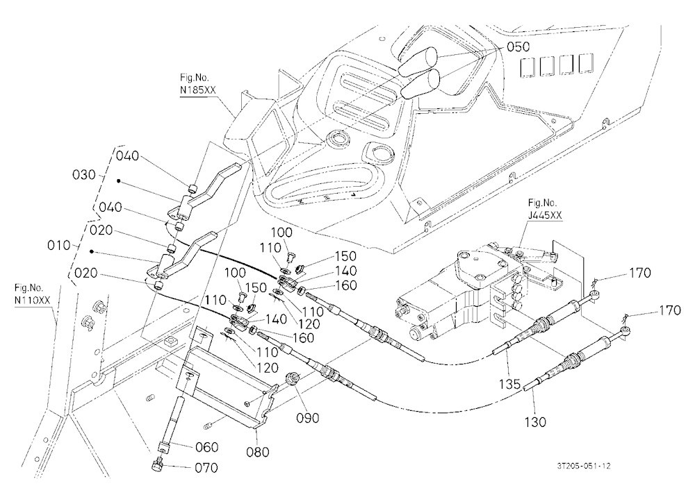 Auxiliary Control Valve Lever