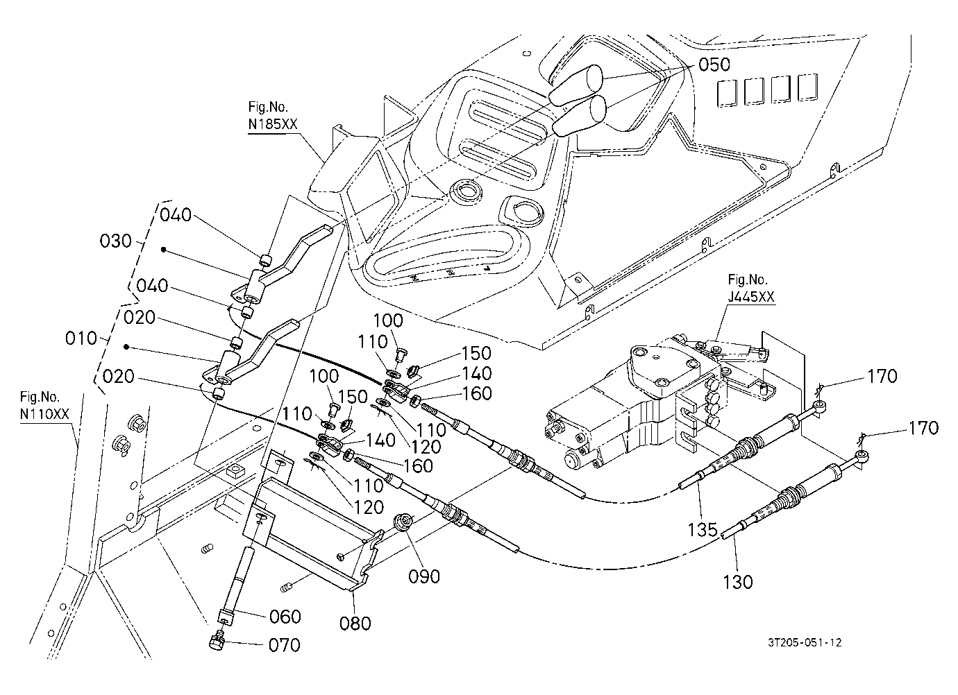 Auxiliary Control Valve Lever