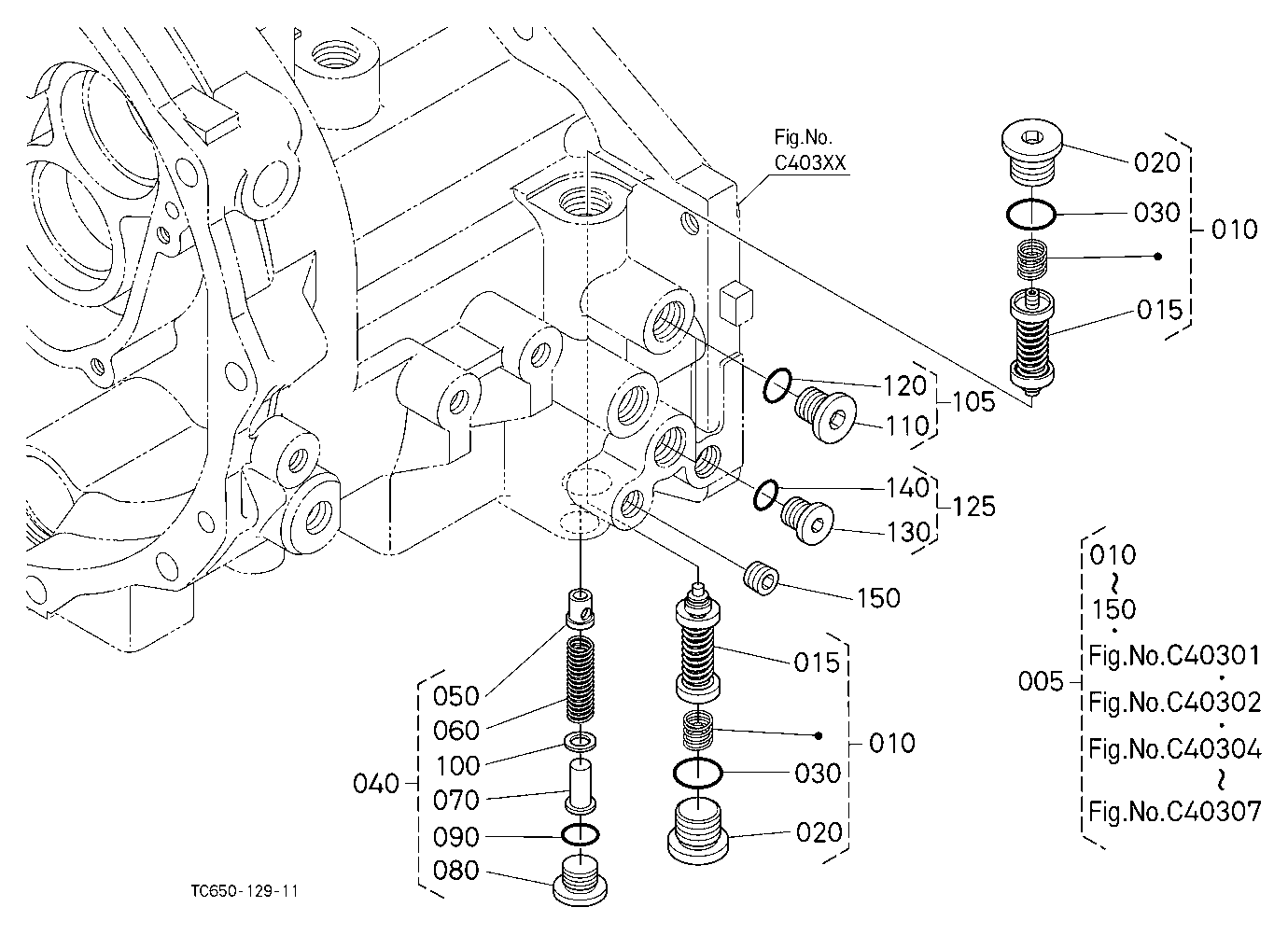Hst (Relief Valve) [Component Parts]