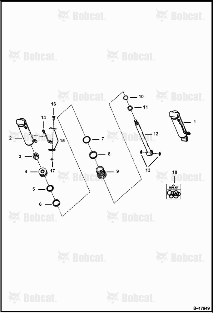 Tilt Cylinder (W/Replaceable Tube)