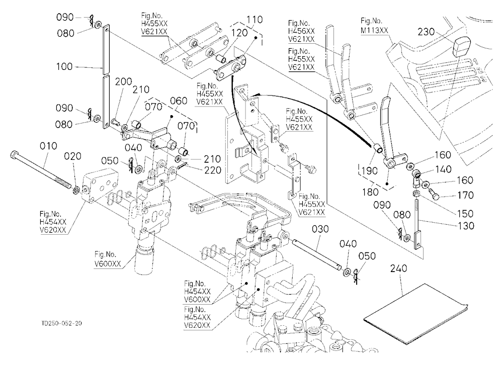 Auxiliary Control Valve Lever (3Rd)(W/G No.L8348)