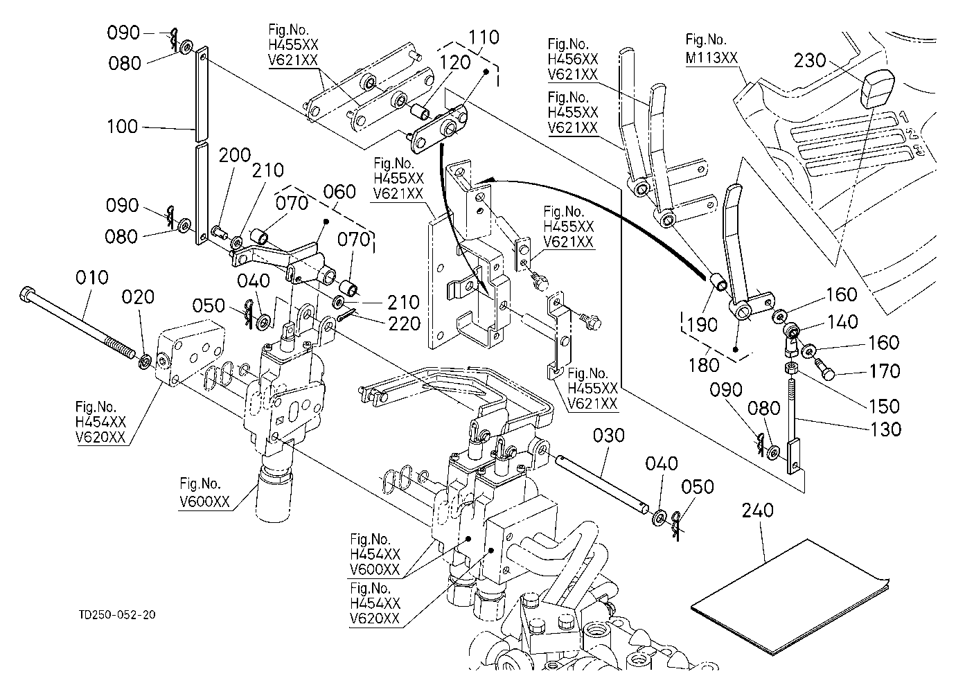 Auxiliary Control Valve Lever (3Rd)(W/G No.L8348)