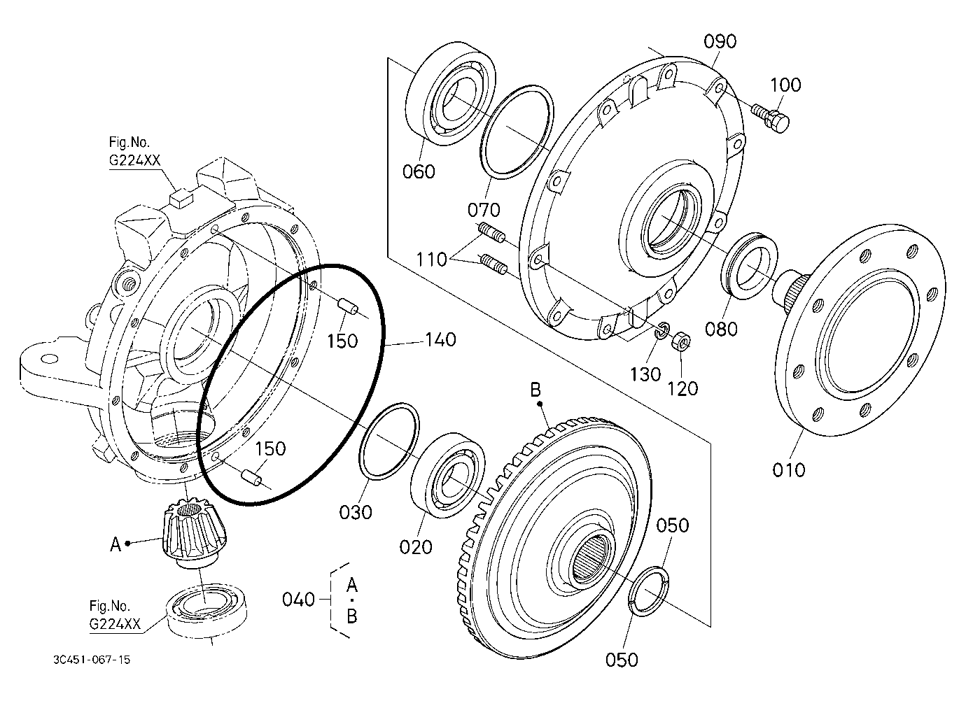Front Axle Lh