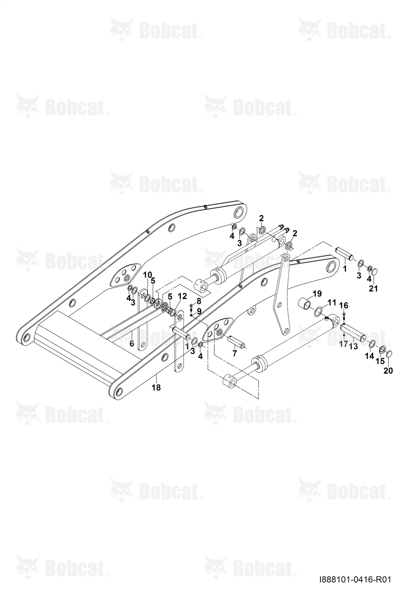 Front Boom Cylinder Connections