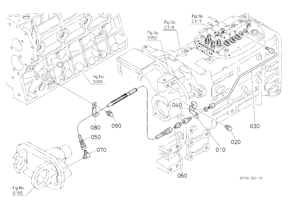 Hydraulic Oil Line (Front Differential)