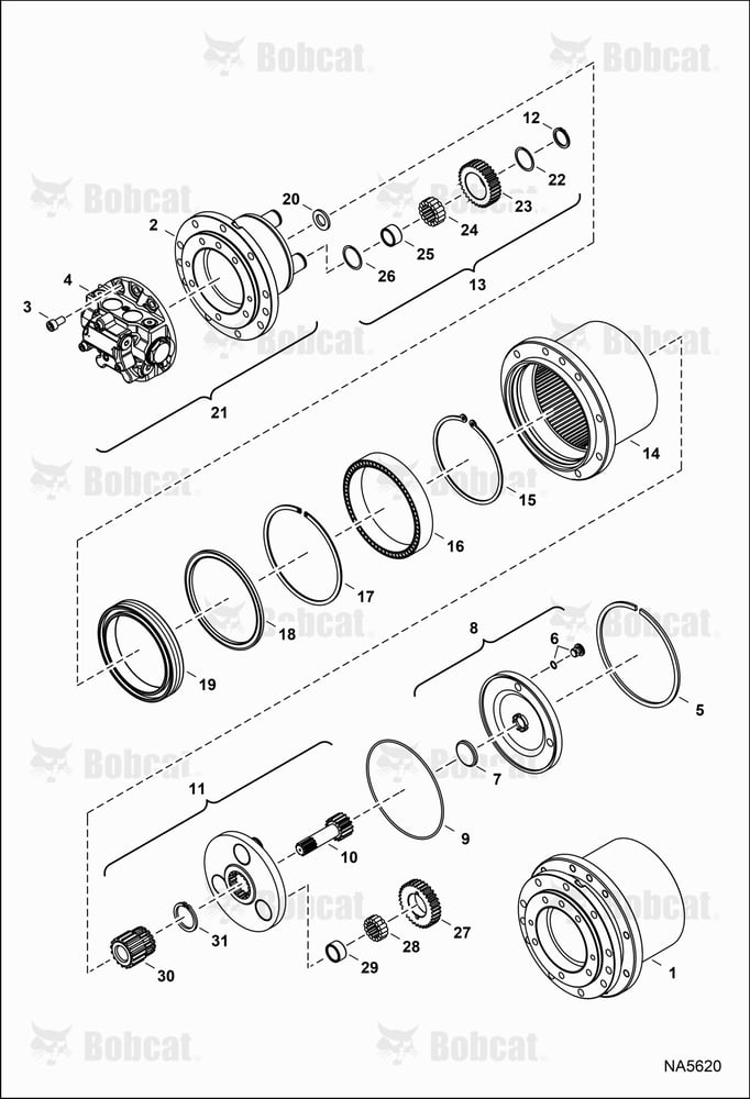 Travel Motor (Gear Box)