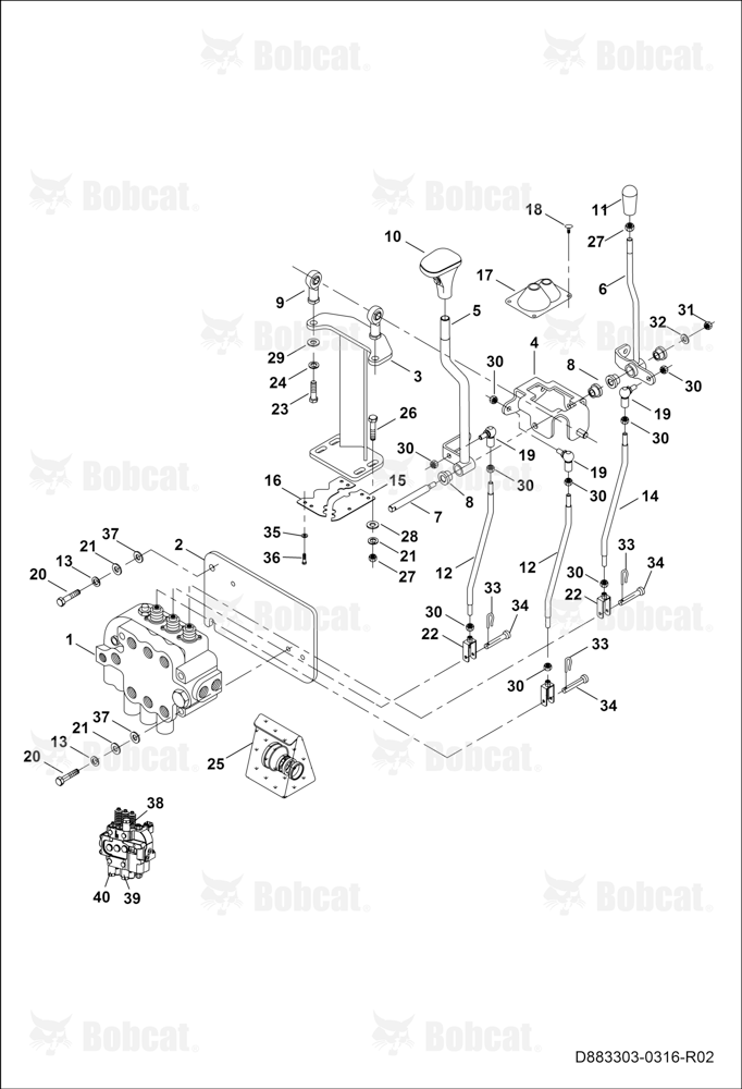Loader Control Valve Connections