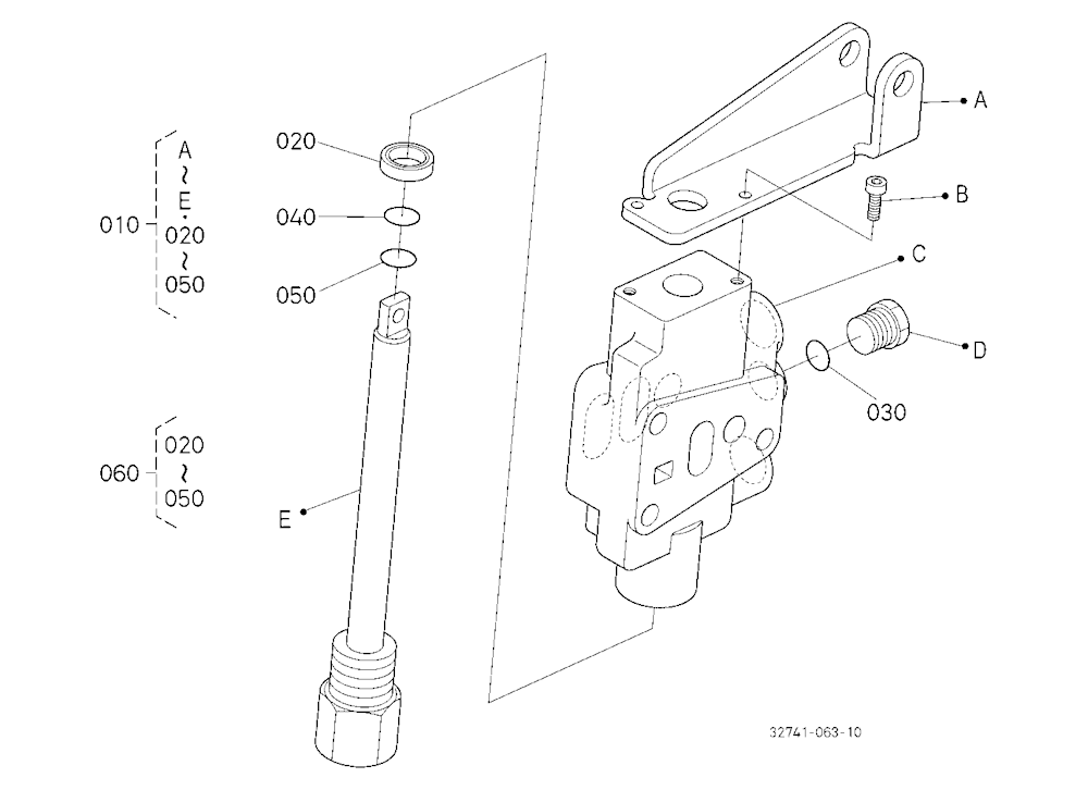 Auxiliary Control Valve [Comp.Parts] (W/G No.B8028