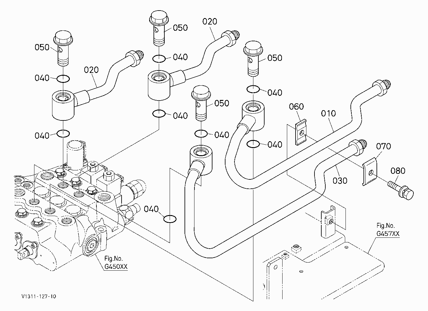 OIL PIPING (CONTROL VALVE)