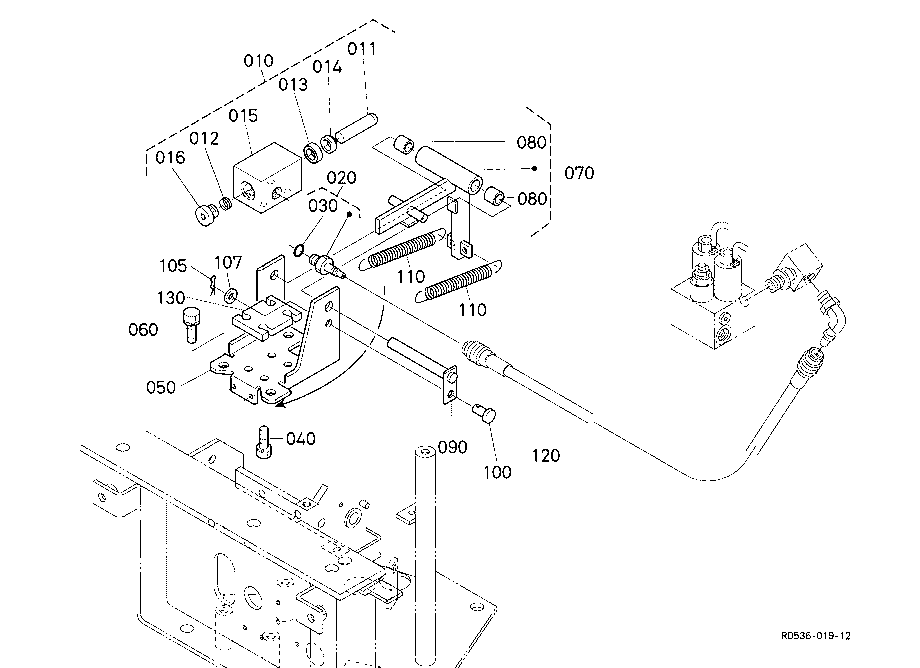 Control Lever (Travel Lock)