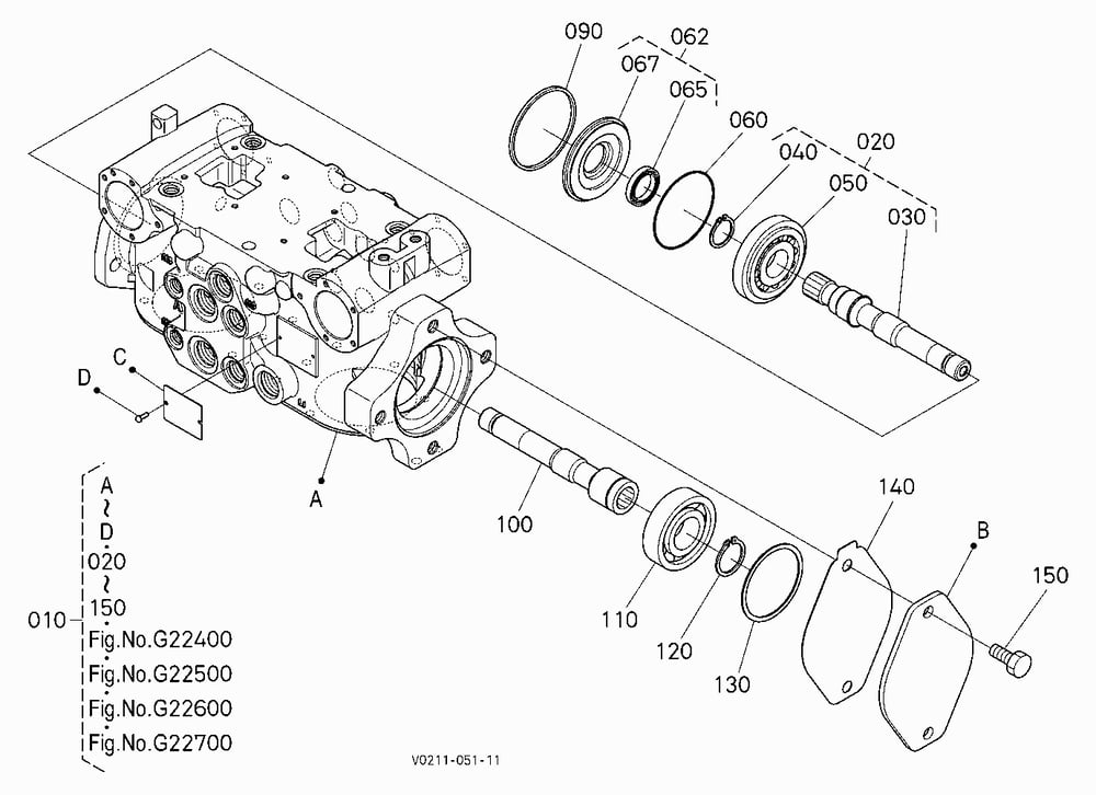 HST PUMP (HOUSING) [COMPONENT PARTS]