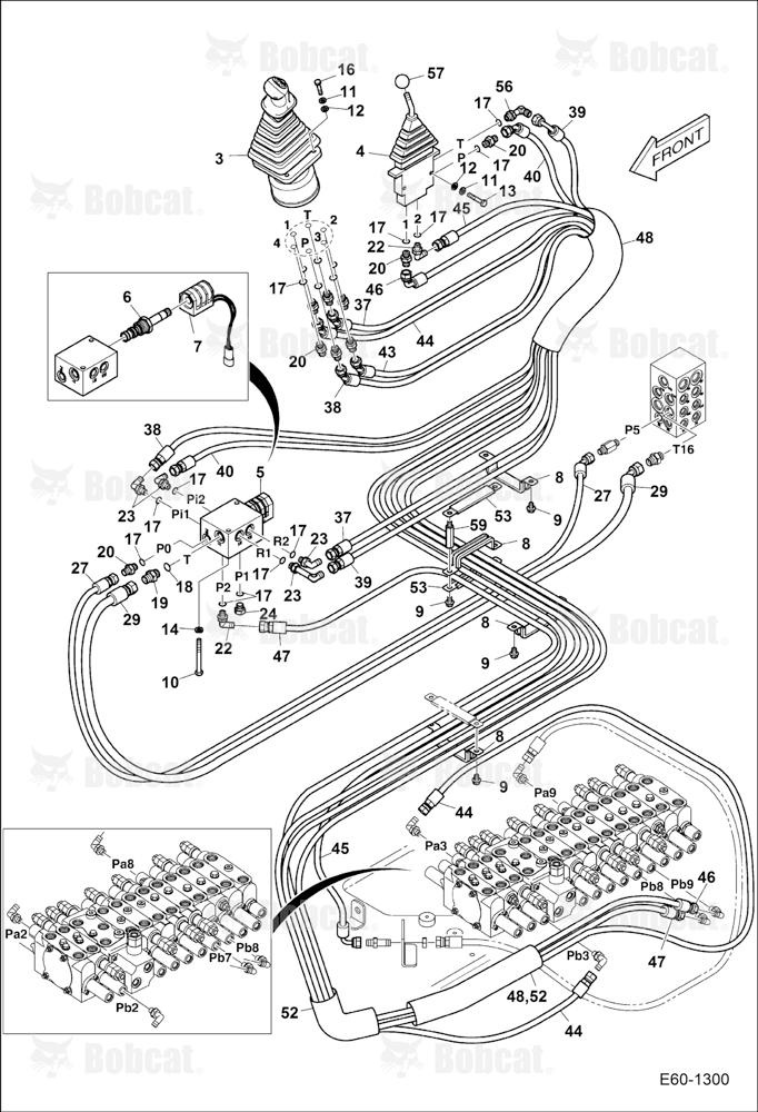 Hydraulic Pilot Circuitry (Joystick/Blade) (RH)