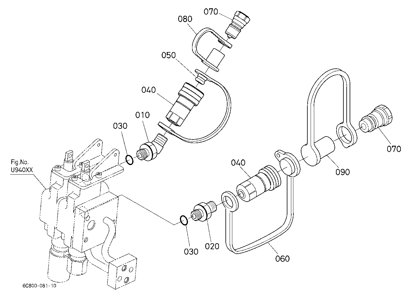 Auxiliary Control Valve Coupler (2Nd)(W/G No.B1655