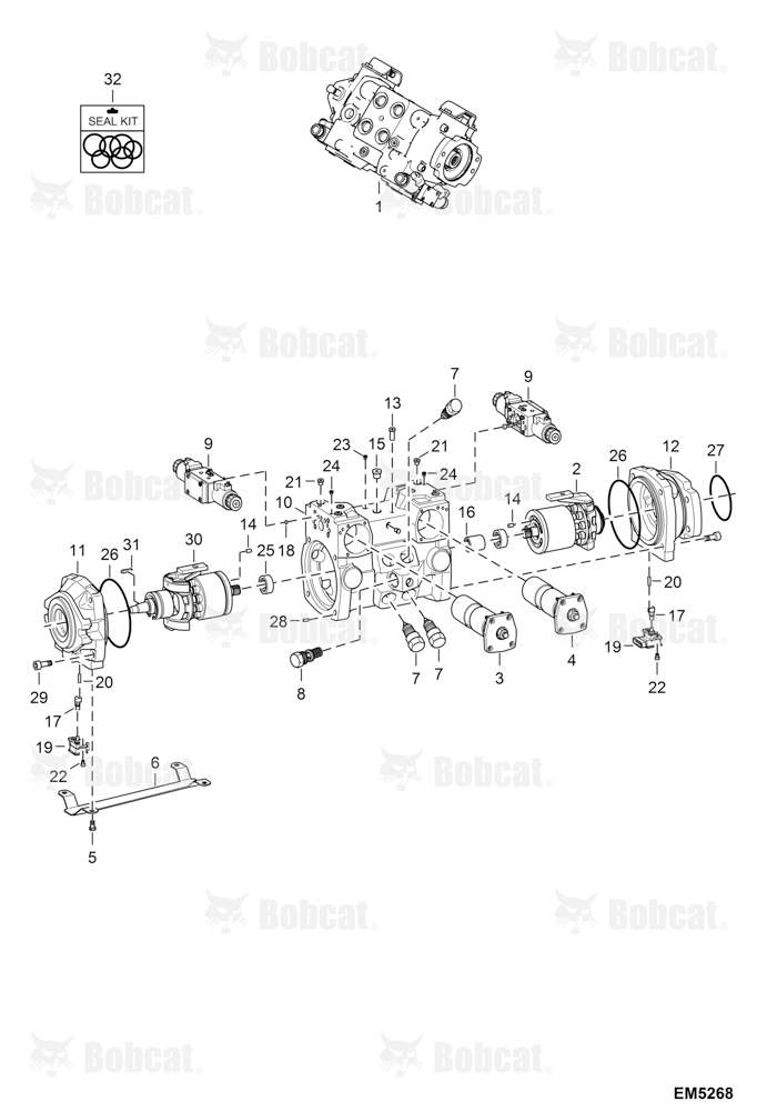 Hydrostatic Pump (Selectable Joystick Controls) (R902136950) A8ET11001 - A8ET21367