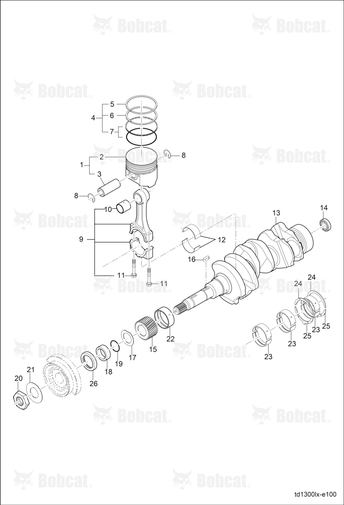 Piston Crank Axle Group A59B11001 & Above