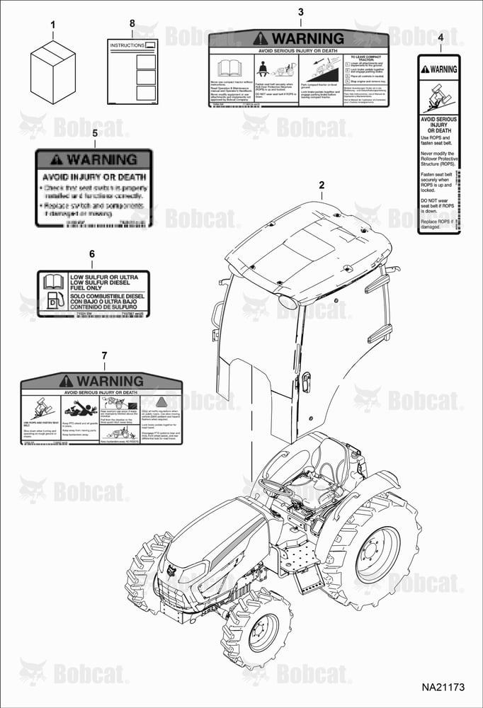 CAB Kit (Cab Kit) (Warning Decals)