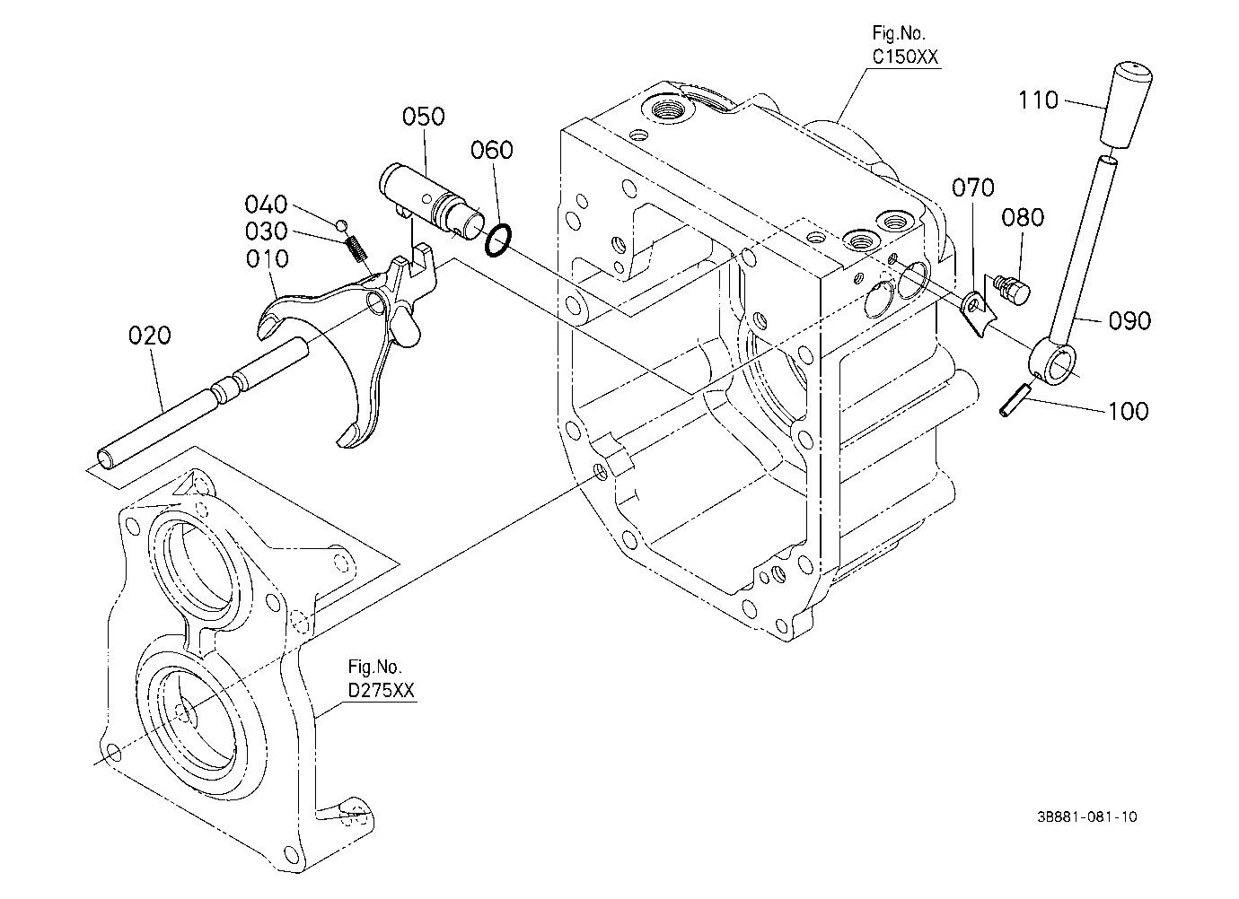 Pto Gear Shift Lever