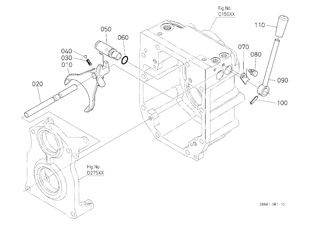 Pto Gear Shift Lever