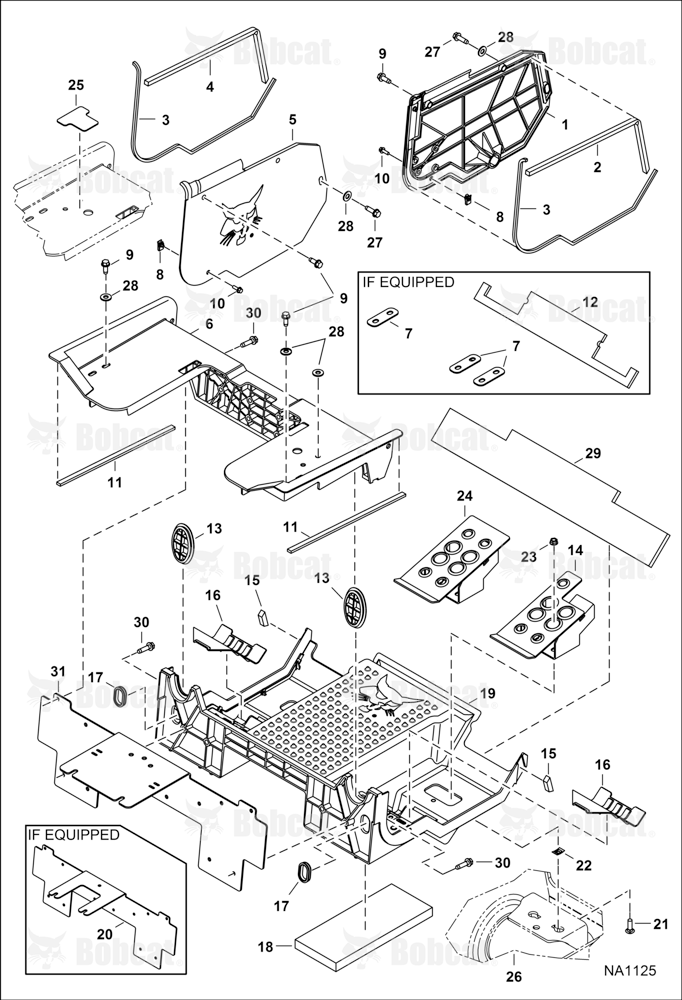Panels (Floor Pan) (Selectable Joystick Controls) A3NT11001 - A3NT12369, A3NU11001 - A3NU11111