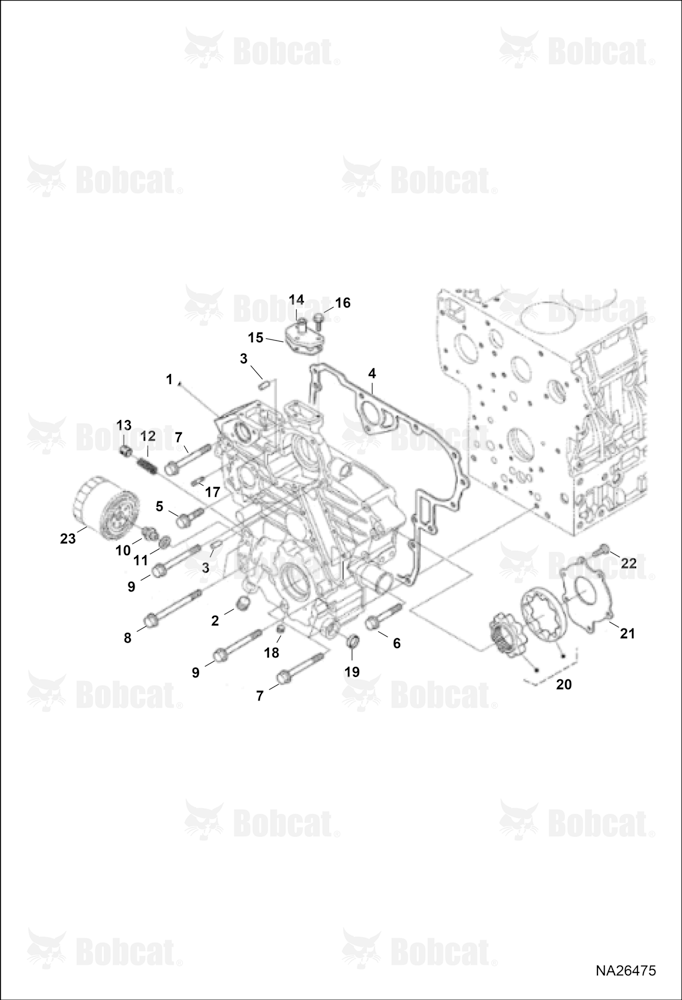 Gearcase (Blue) (Engine Serial # V2403-B******)