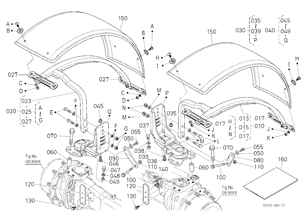Front Fender Kit (W:410) (W/G No.M3804) [Option]