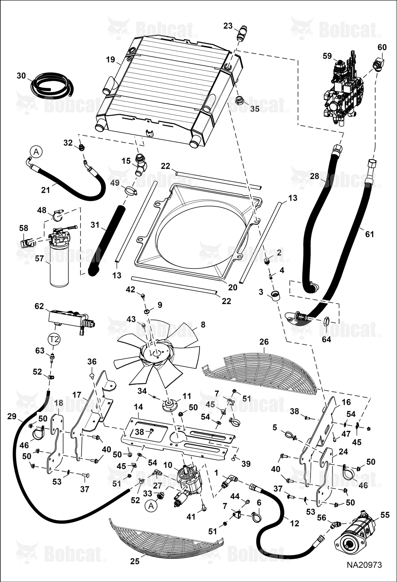Hydrostatic Circuitry (Rear Cooling)
