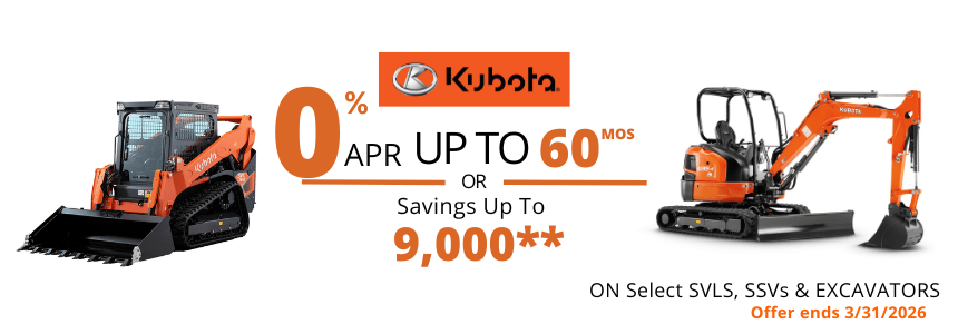 Limited Time Kubota Equipment Deals