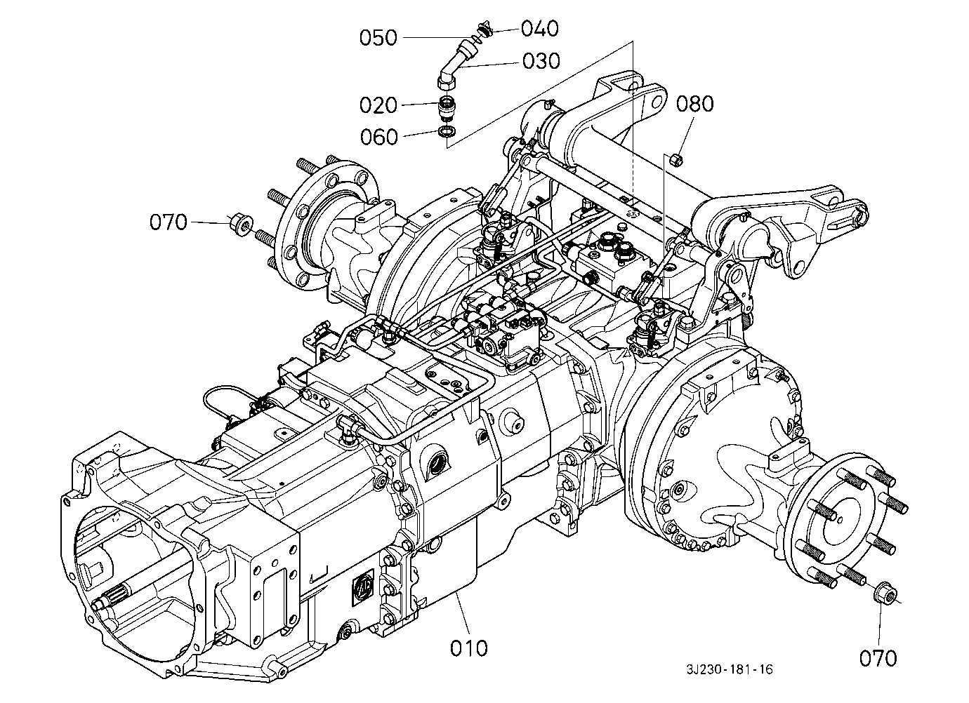 Transaxle (W/O Creep) [Flange Type Axle]