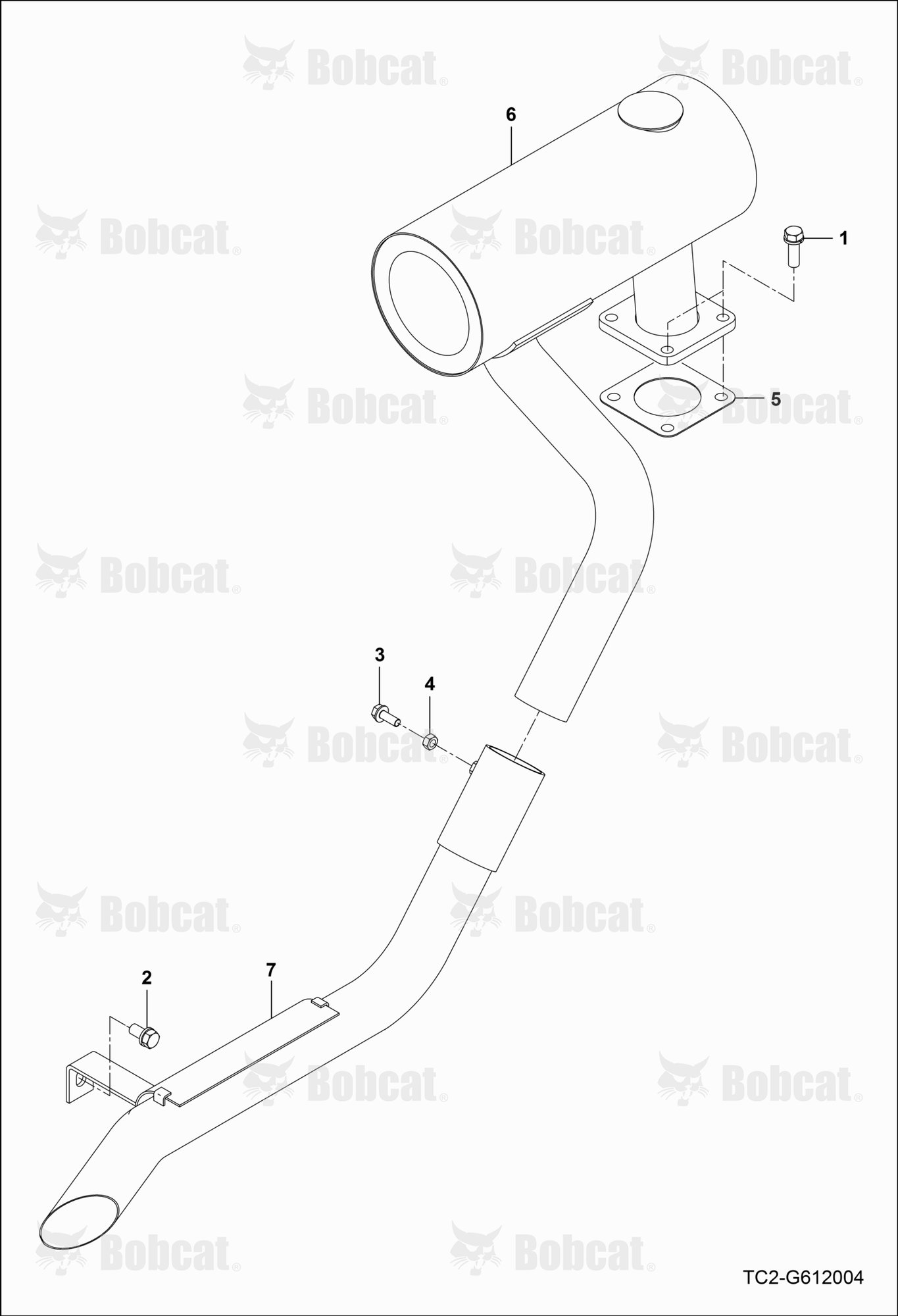 Engine Attaching Parts (Exhaust)