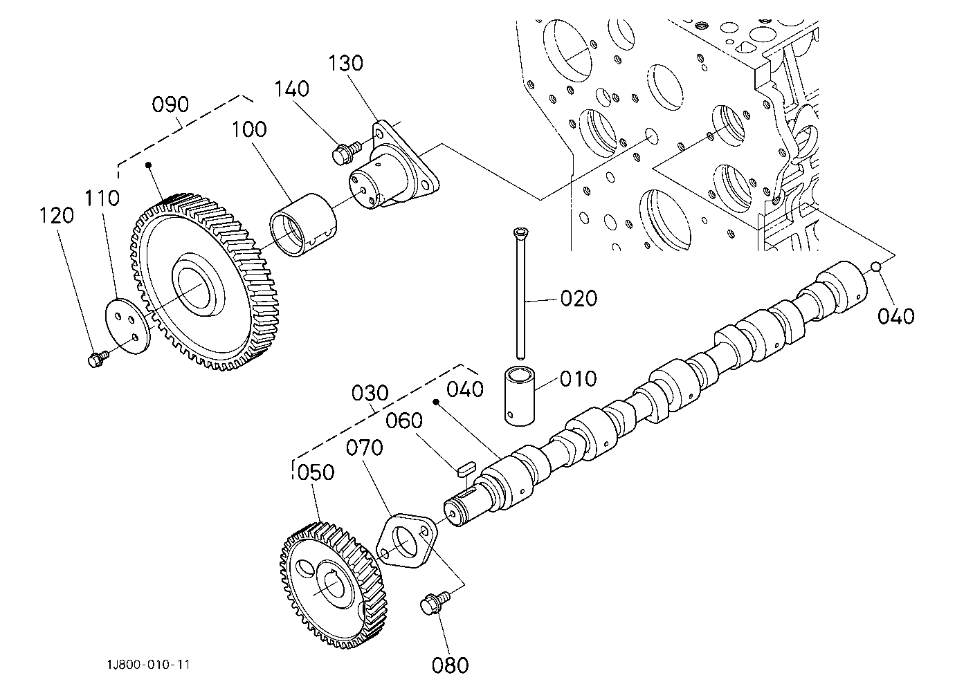 Camshaft And Idle Gear Shaft