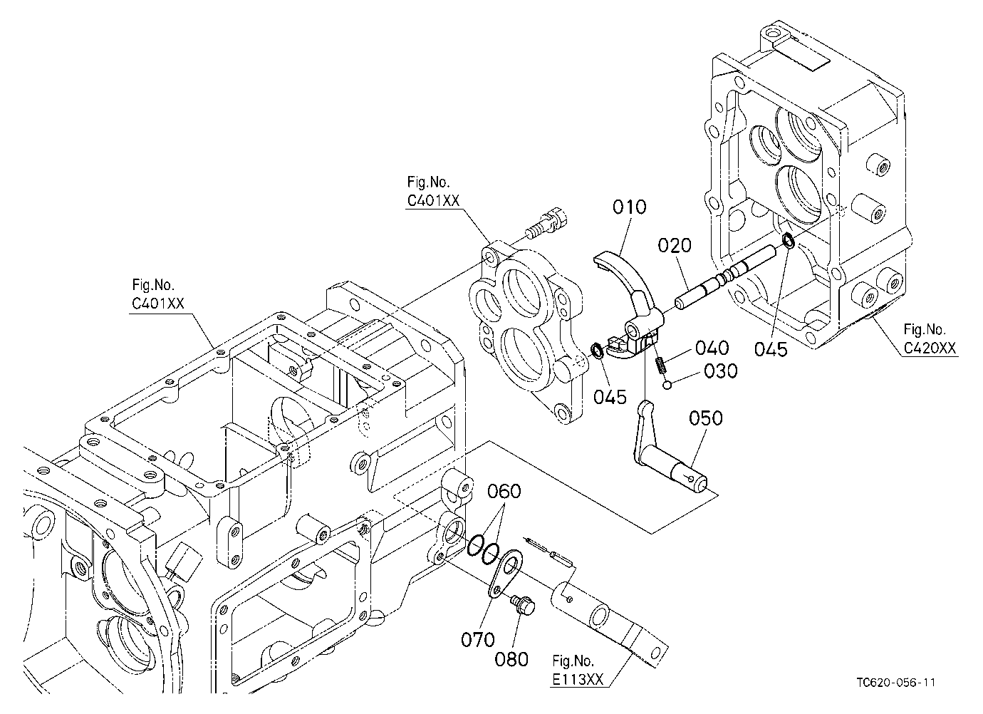 Shuttle Shift Fork